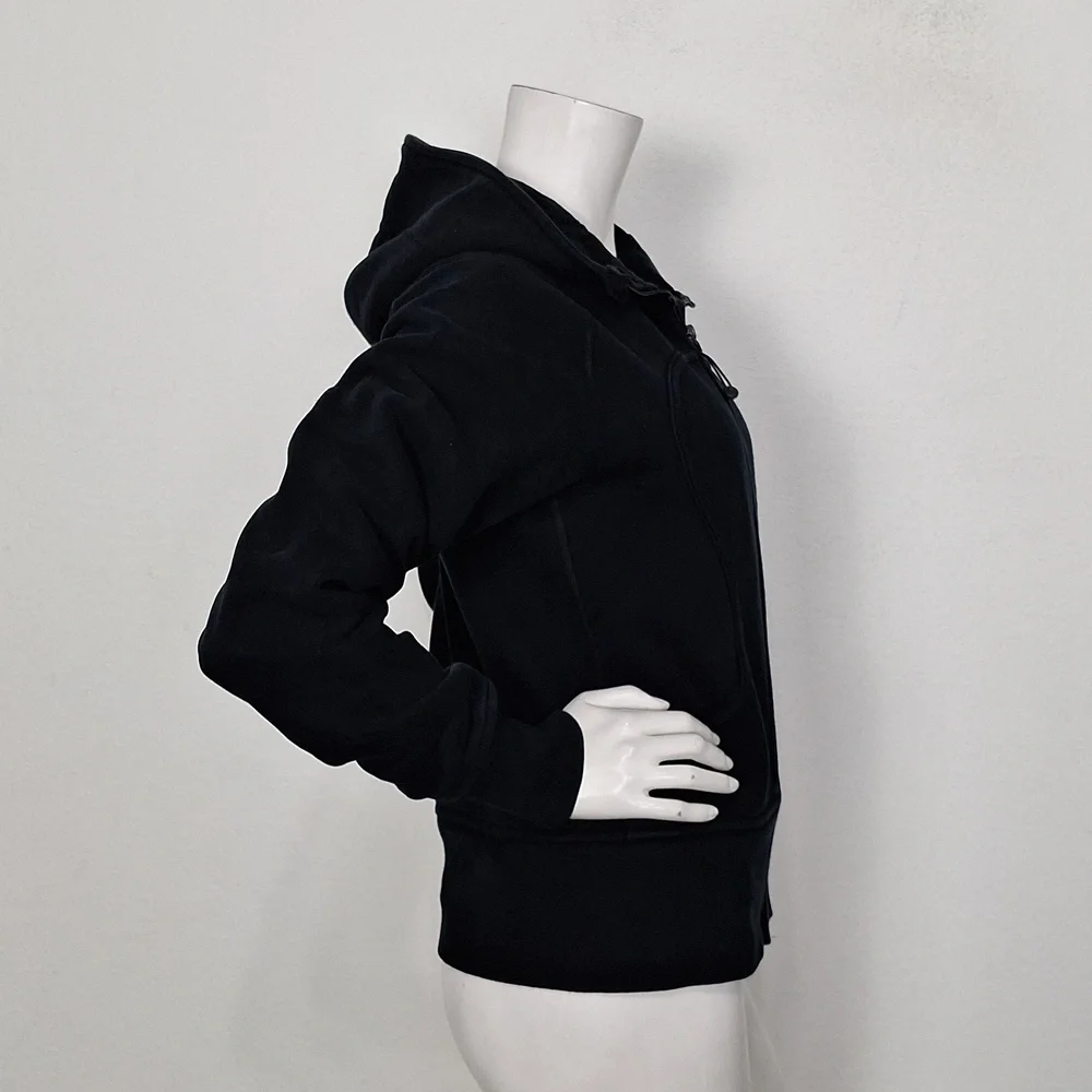 Lululemon Black Sporty Athleisure Long Sleeve Full Zip Scuba Hoodie Jacket